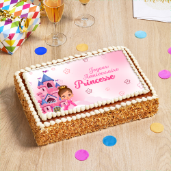 princesse rose gateau