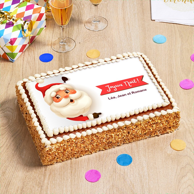 Gateau message du père noel La Romainville