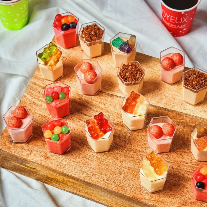 verrines Bonbons - livraison à domicile anniversaire enfants - La Romainville