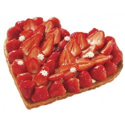 Tarte Coeur Sablé Fraise - Pâtisserie La Romainville