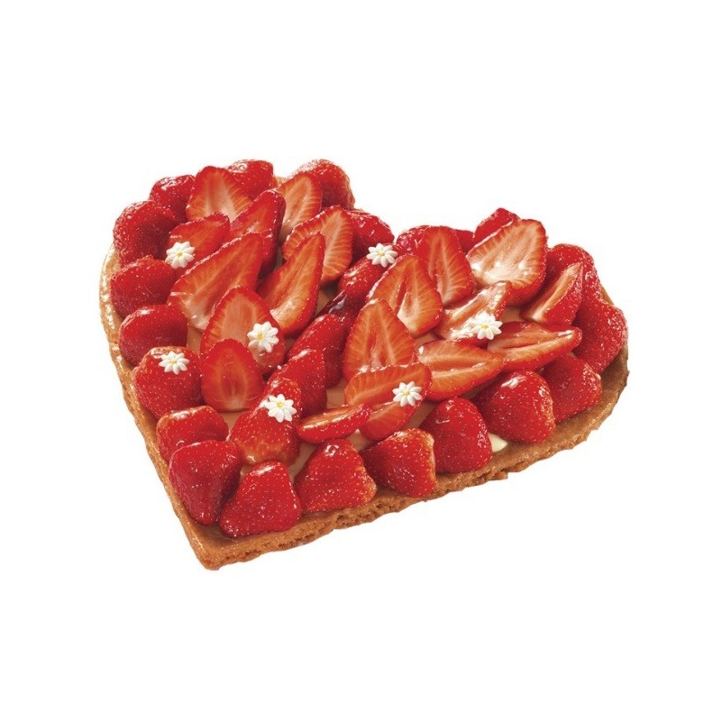 Tarte Coeur Sablé Fraise - Pâtisserie La Romainville