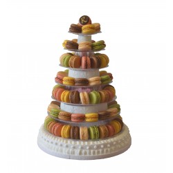 Pièce Montée de macarons - petit modèle - Pâtisserie La Romainville