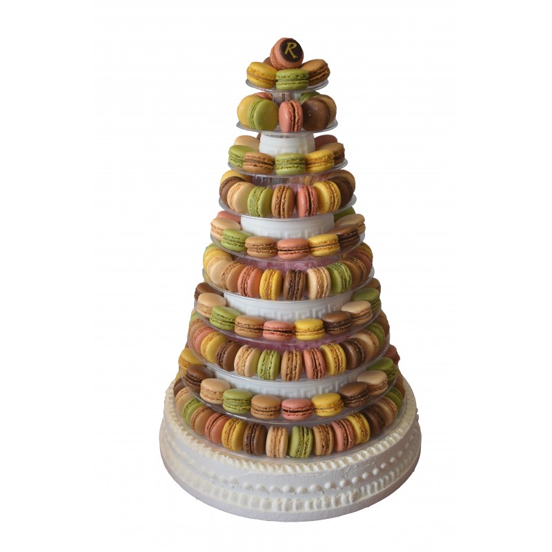 Pièce Montée de macarons - grand modèle - Pâtisserie La Romainville