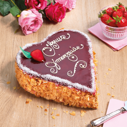La Romainville Fraisier En Forme De Coeur La Romainville Fraisier En Forme De Coeur