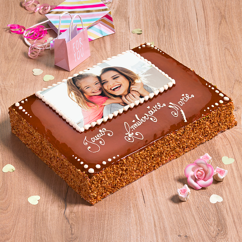 Poirier personnalisé - gâteau avec photo et inscription - Pâtisserie La Romainville Poirier personnalisé - gâteau avec photo et inscription - Pâtisserie La Romainville