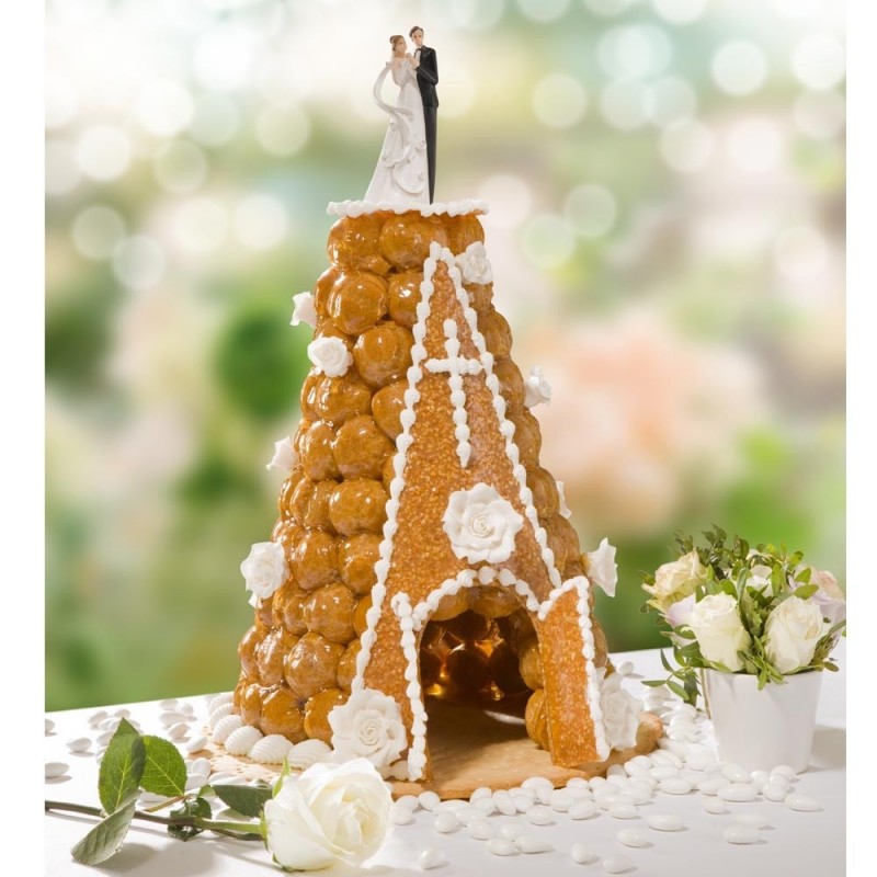 Croquéglise - pièce montée de choux mariage et baptême - pâtisserie La Romainville