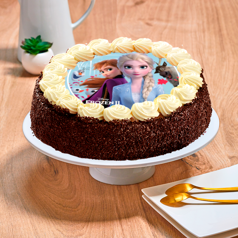 Gateau Enfants Moka Disney Reine Des Neiges Patisserie La Romainville