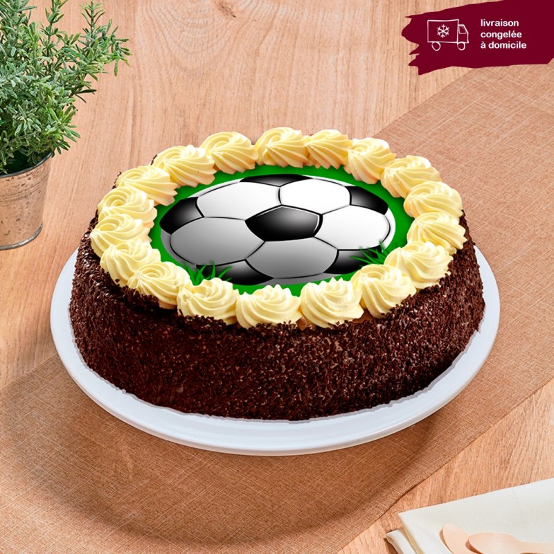 Gâteau chocolat - Thème Football - Gâteau Foot