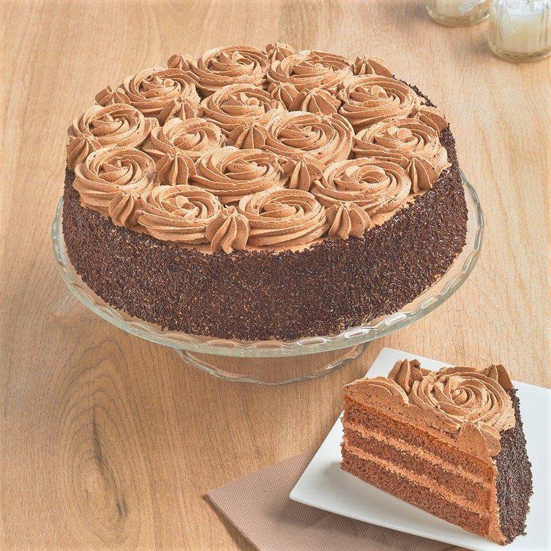 Fleurs de chocolat - layer cake au chocolat - La Romainville