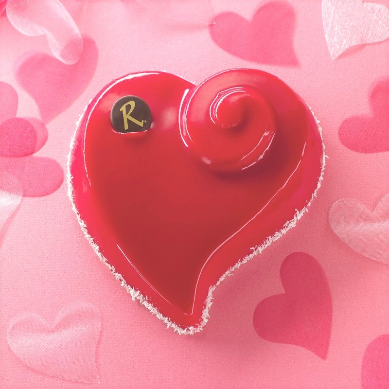 Gâteau Petit Coeur - Saint-Valentin et fête des mères  - Pâtisserie La Romainville