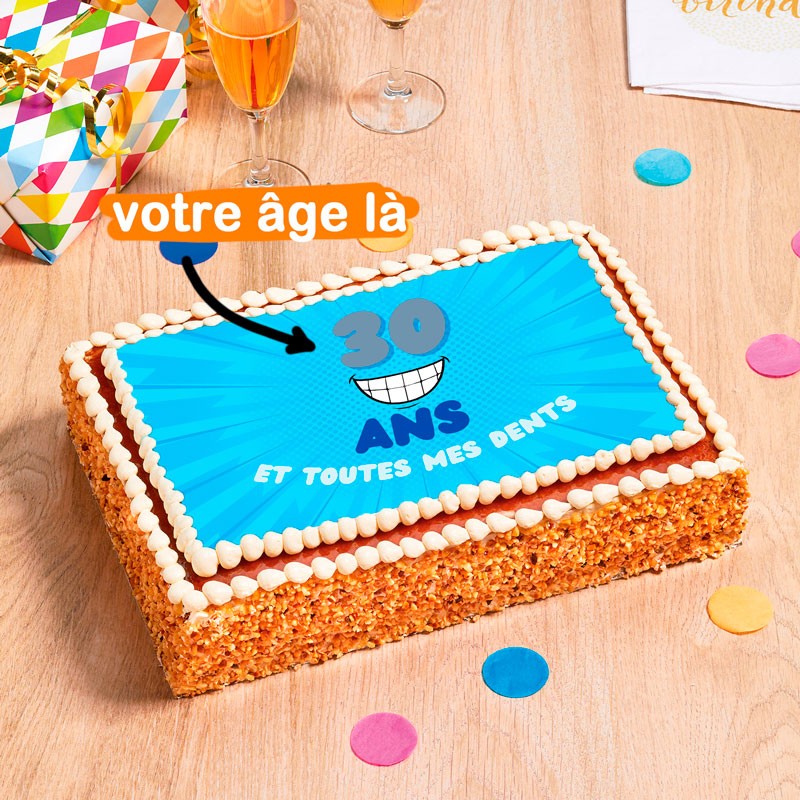 Gâteau d'anniversaire chocolat noisette vanille noix de coco